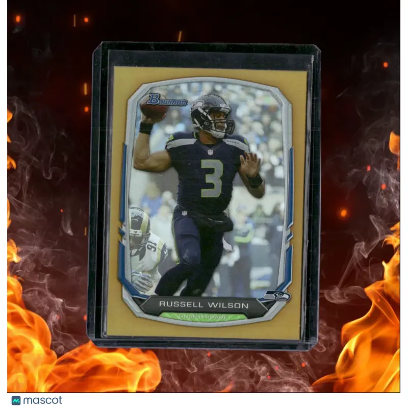 2013 Bowman Russell Wilson Gold 58/75 #25