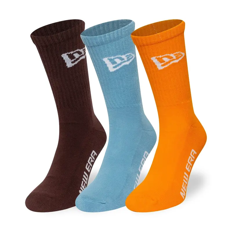 New Era Flag Multi 3 Pack Crew Socks