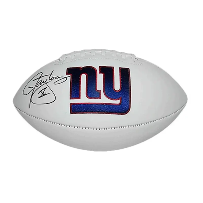 Lawrence Taylor Autographed New York Giants Logo Football - JSA