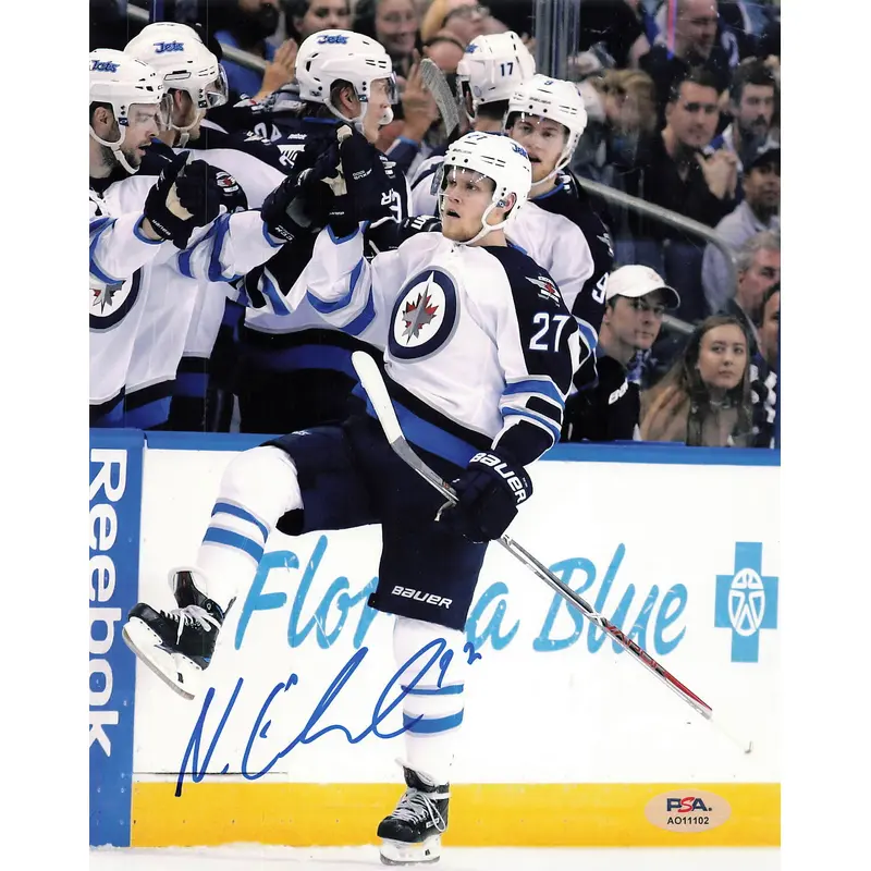 NIKOLAJ EHLERS signed 8x10 Photo PSA/DNA Winnipeg Jets Autographed