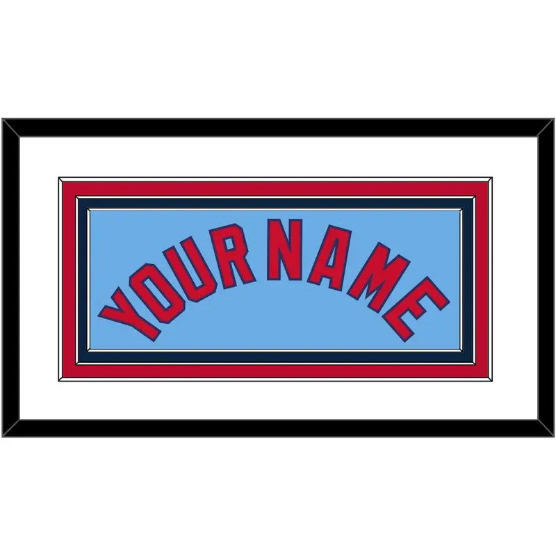 St. Louis Name - Alternate Road Powder Blue - Triple Mat 1