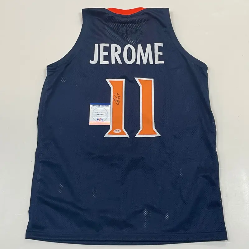 Ty Jerome signed jersey PSA/DNA Virginia Autographed