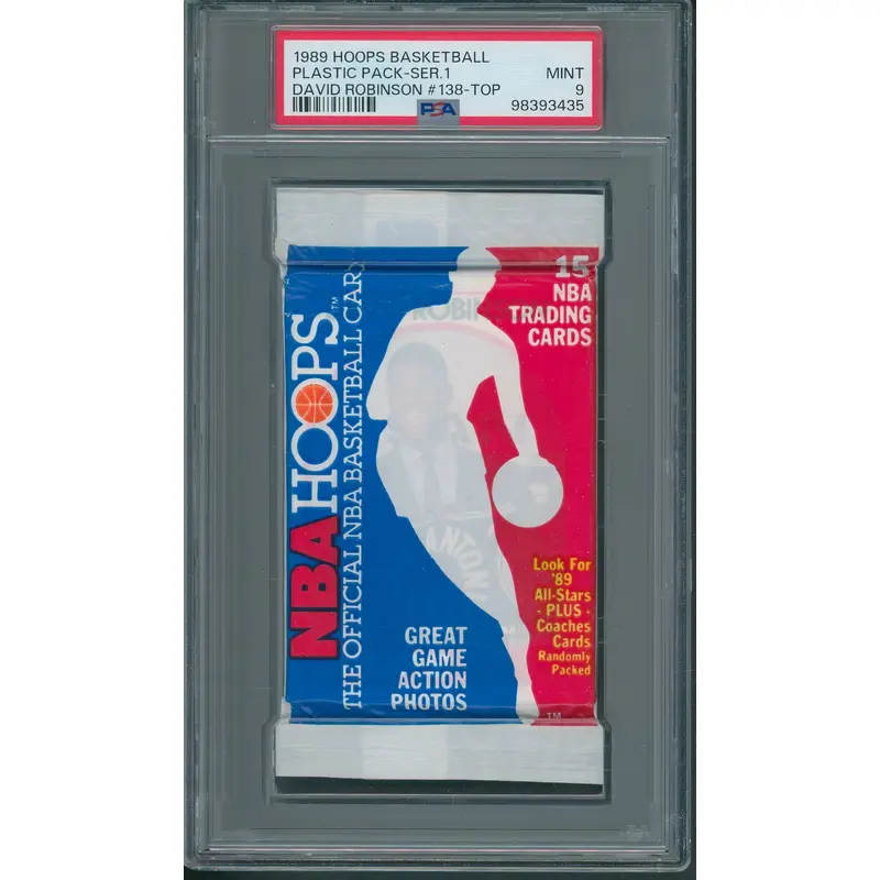 1989 1989/90 Hoops Basketball Unopened Series 1 Pack PSA 9 Robinson #138 Top *3435