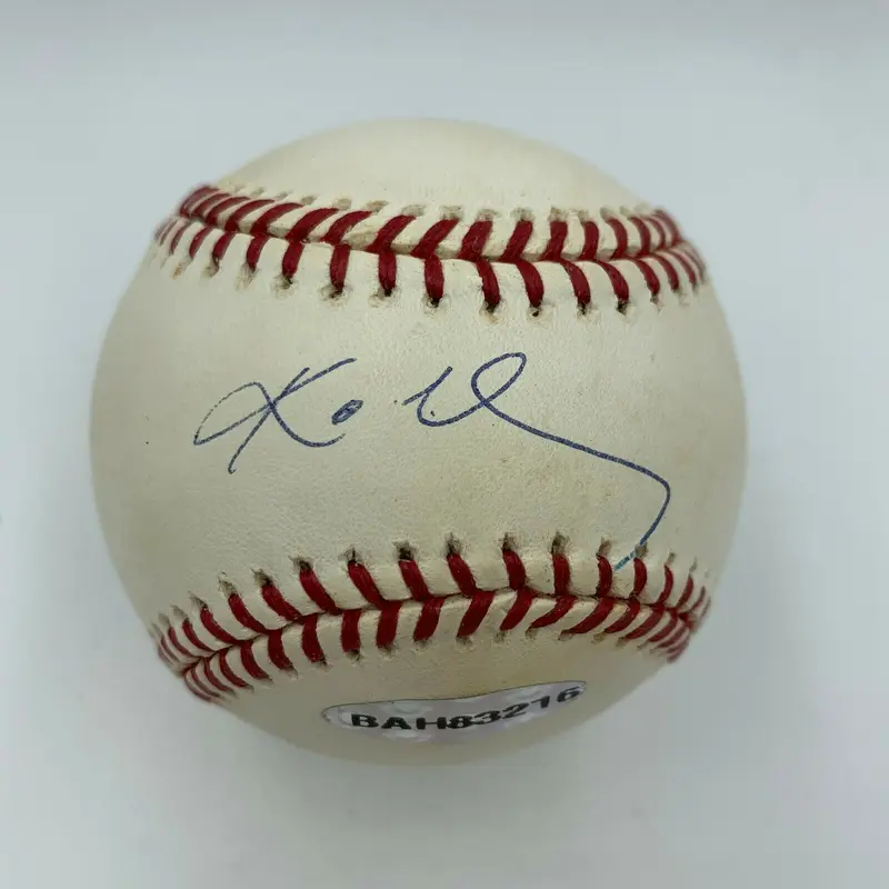 Rare Kobe Bryant Signed Major League Baseball Upper Deck UDA Holo & JSA COA