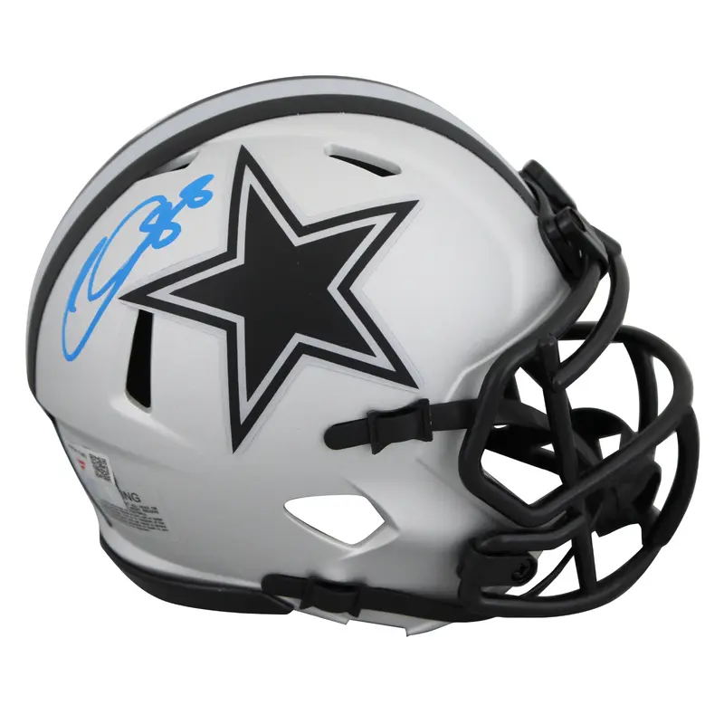 Cowboys CeeDee Lamb Authentic Signed Alternate Rave Speed Mini Helmet Fanatics