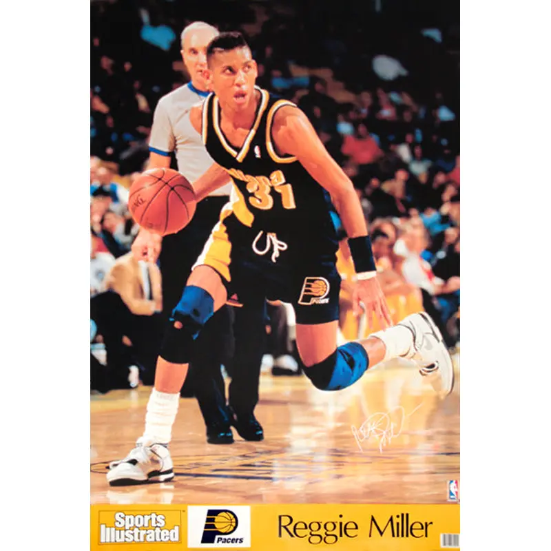 Reggie Miller "Signature Series" Indiana Pacers Classic Poster - Marketcom/SI 1990