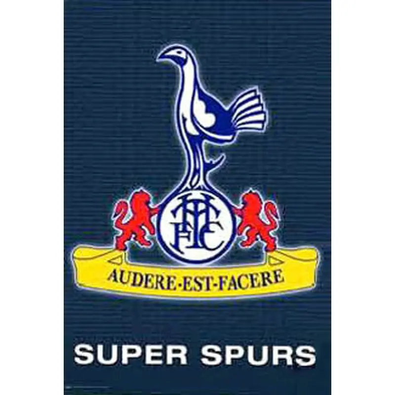 Tottenham Hotspur "Super Spurs" Official EPL Team Crest Logo Poster - U.K. Posters