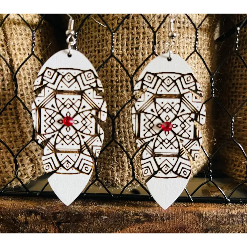 Western Boho Wood Cross Feathers