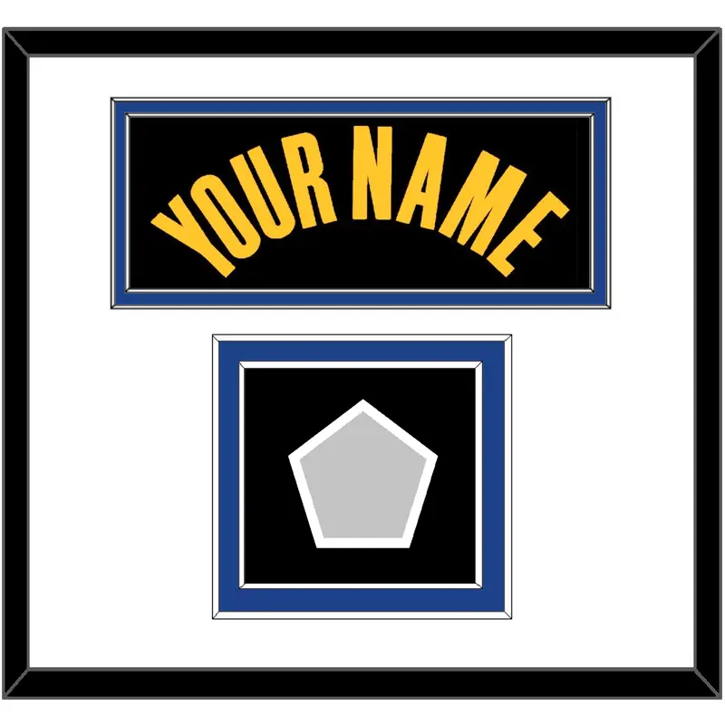 Golden State Name & Finals Patch - Black City (2021-2022) - Double Mat 1