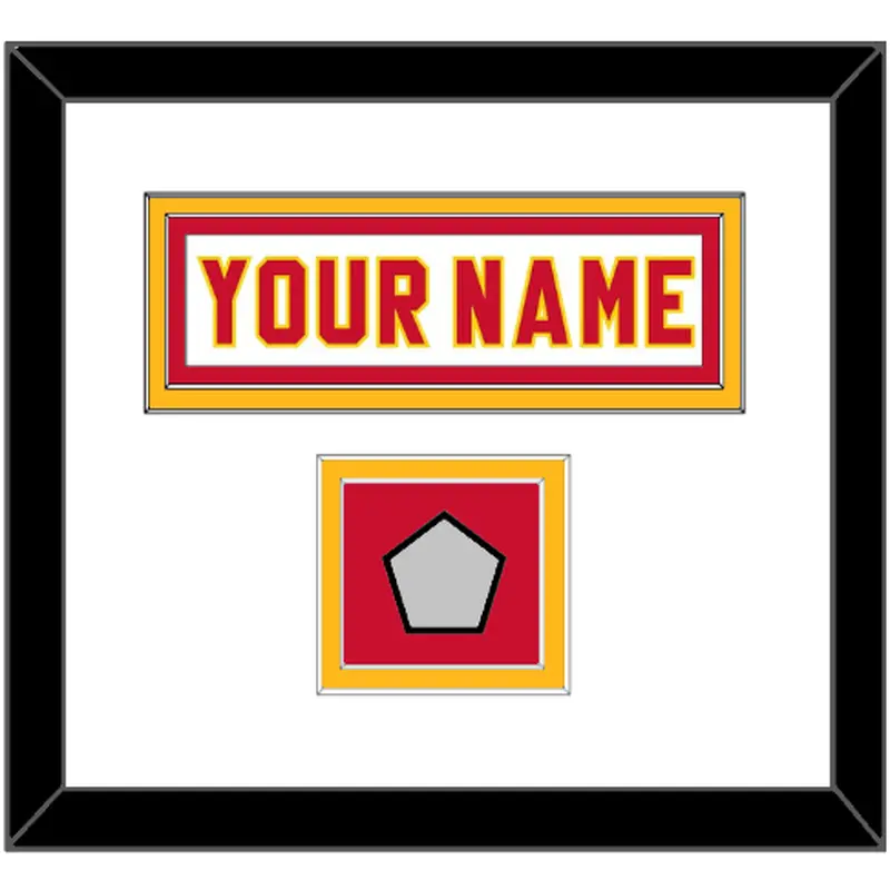 Kansas City Nameplate & Super Bowl Champions Patch - Road White - Double Mat 1