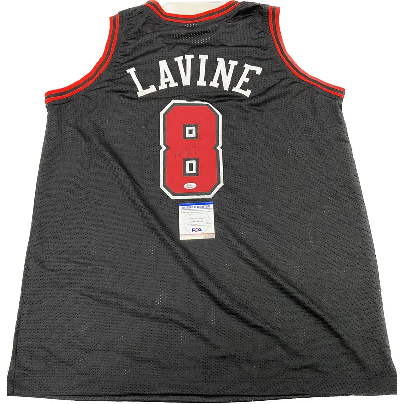 Zach Lavine signed jersey PSA/DNA Chicago Bulls Autographed