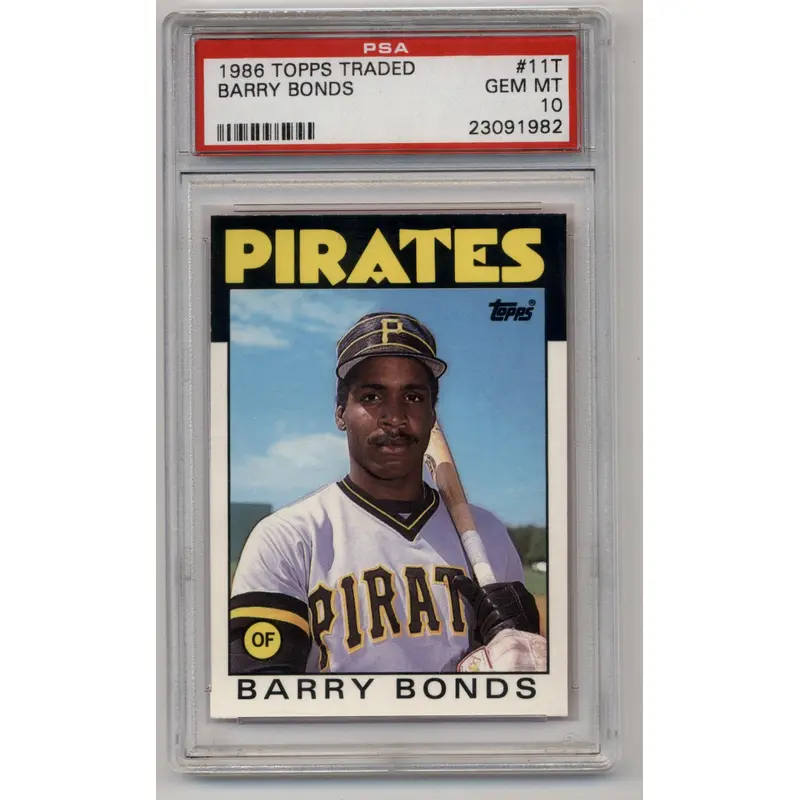 Barry Bonds 1986 Topps Traded #11T XRC PSA 10 Gem Mint