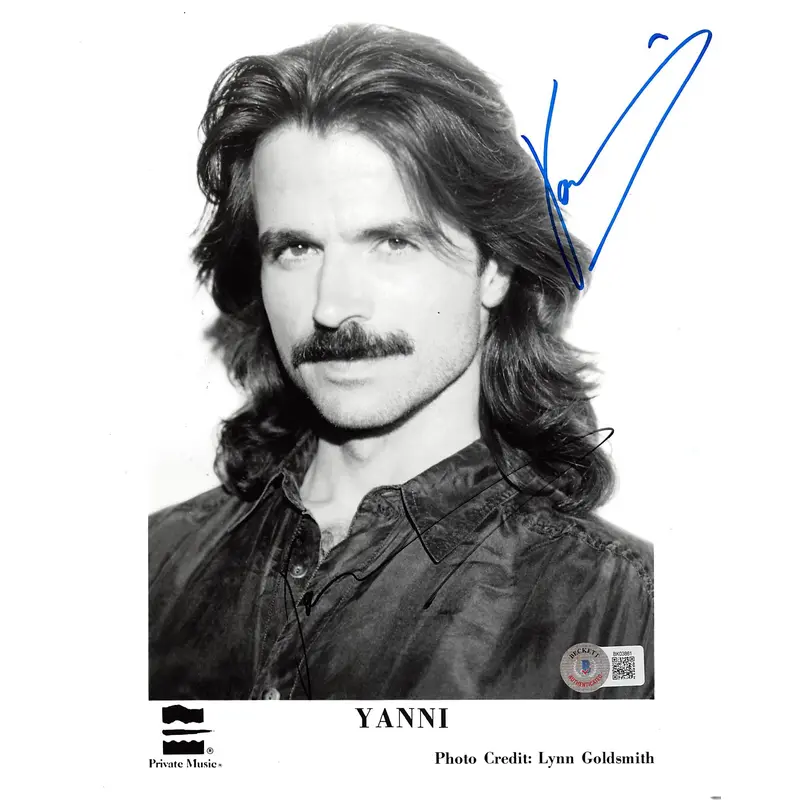 Yanni Musician Authentic Signed 8x10 Photo Autographed BAS #BK03861