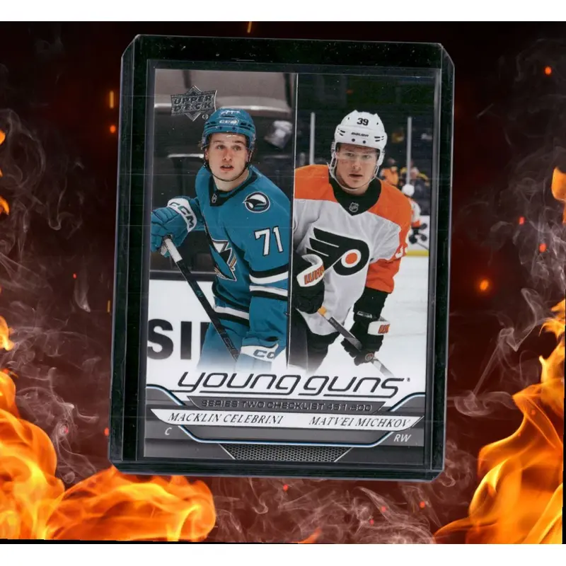 2024-25 Upper Deck Macklin Celebrini / Matvei Michkov Young Guns Checklist