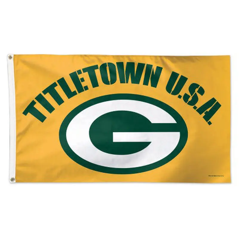 Green Bay Packers "Titletown USA" Official NFL Football DELUXE 3'x5' Flag - Wincraft Inc.