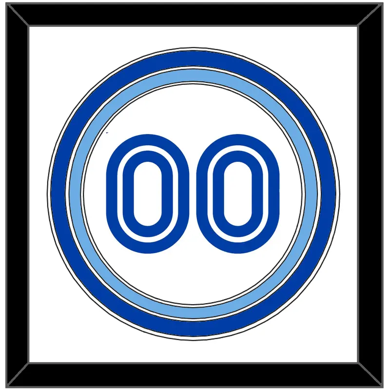 Toronto Number - Home White (1981-1996) - Triple Mat 2