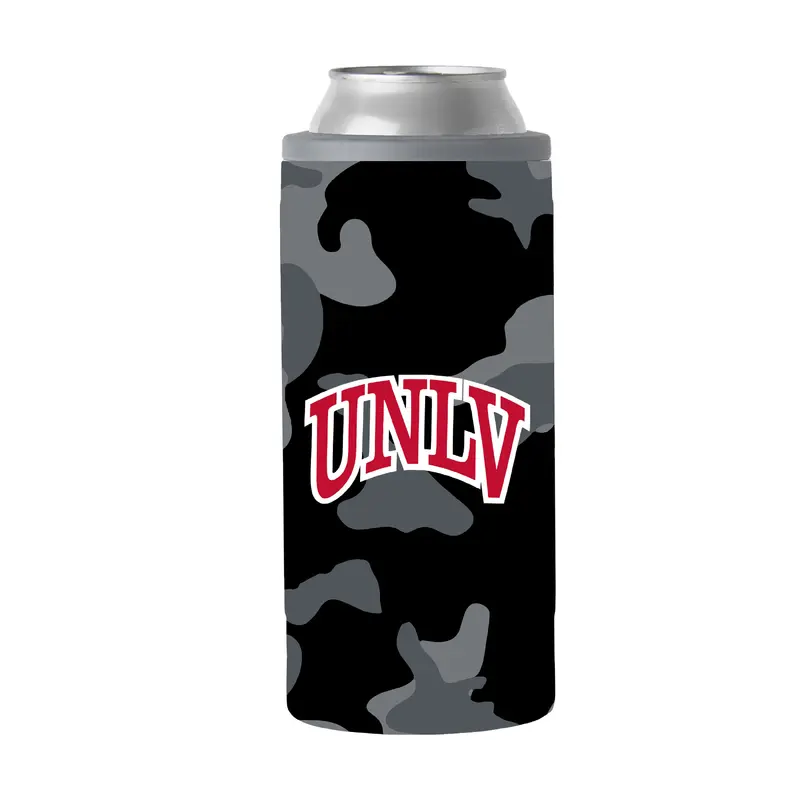 UNLV Black Camo 12oz Slim Can Coolie