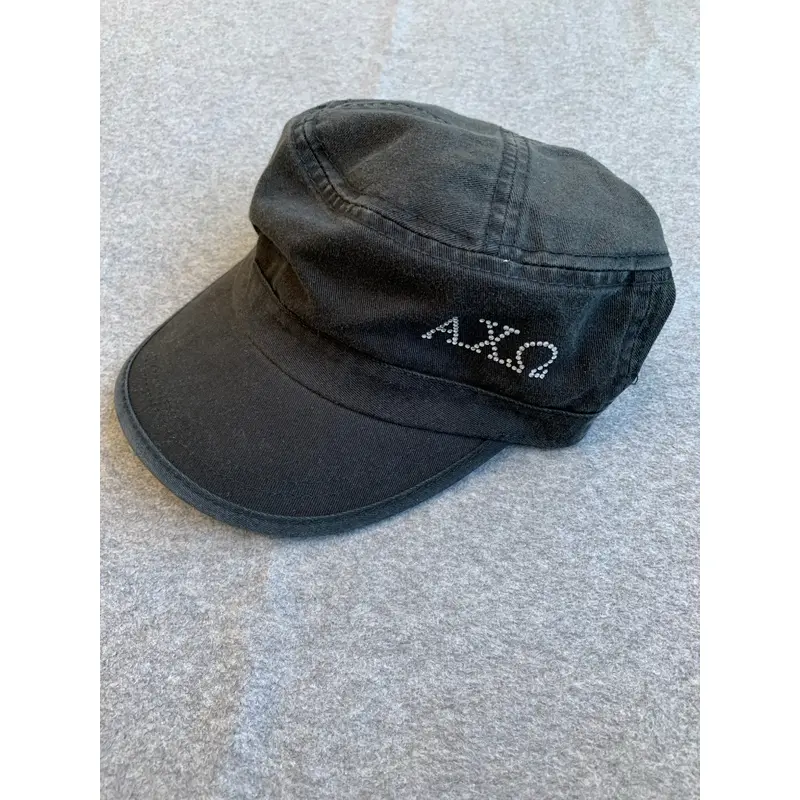 Alpha Chi Omega Black Bling Hat