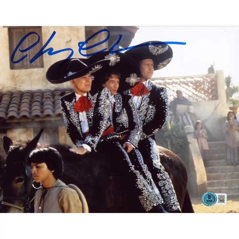 Chevy Chase Three Amigos! Authentic Signed 8x10 Photo Autographed BAS #1W385544