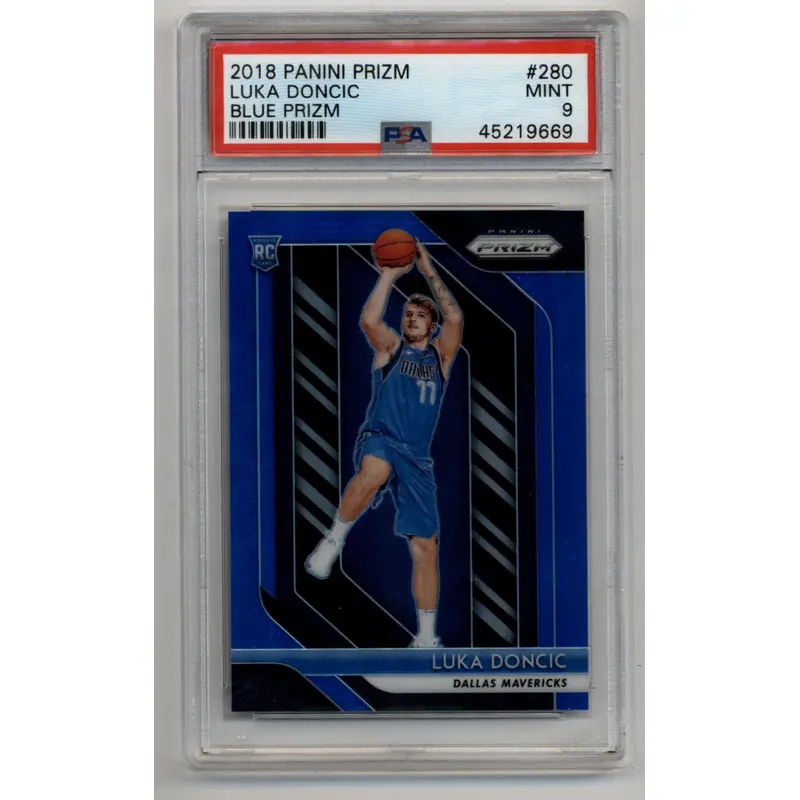 Luka Doncic 2018-19 Prizm Blue #280 113/199 PSA 9 Mint