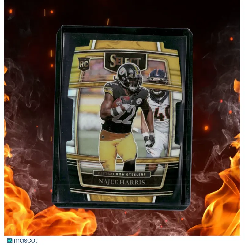 2021 Panini Select Najee Harris Black Gold Die-Cut Prizm Rookie #53