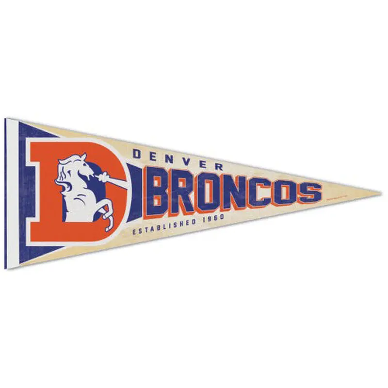 Denver Broncos NFL Retro 1968-96-Style Premium Felt Collector's Pennant - Wincraft Inc.