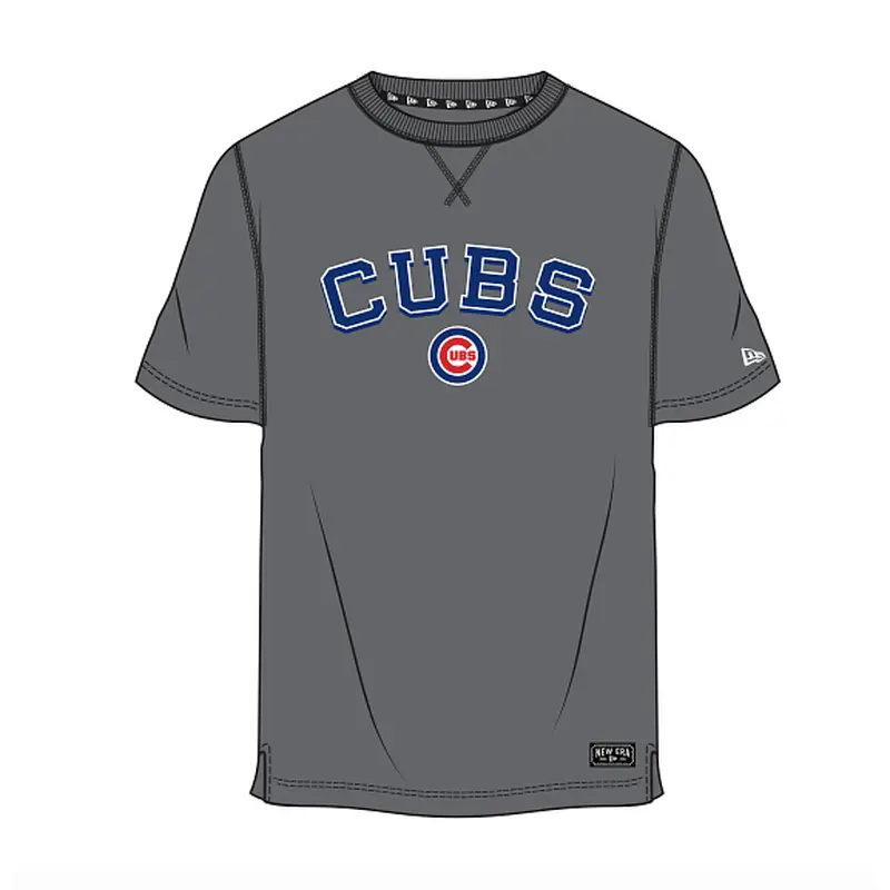Men's New Era Chicago Cubs Block Tee, Gray