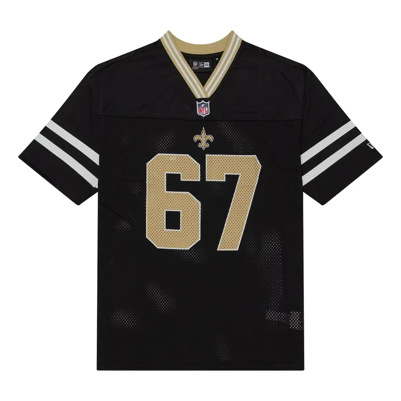 New Orleans Saints NFL Mesh Black Mesh Jersey