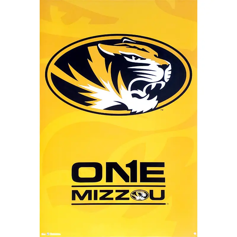 University of Missouri Tigers "One Mizzou" Official NCAA Logo Poster - Costacos Sports