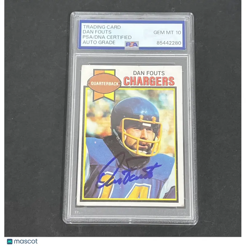 1979 #387 Dan Fouts signed card PSA Auto 10 Chargers