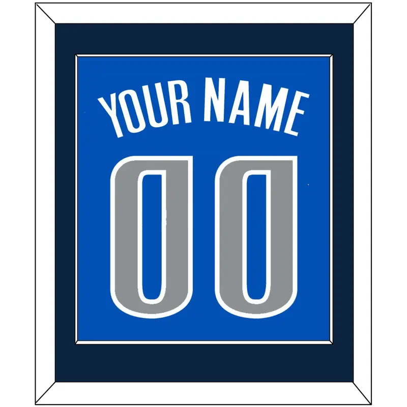 Dallas Name & Number - Road Blue (2010-2017) - Single Mat 2