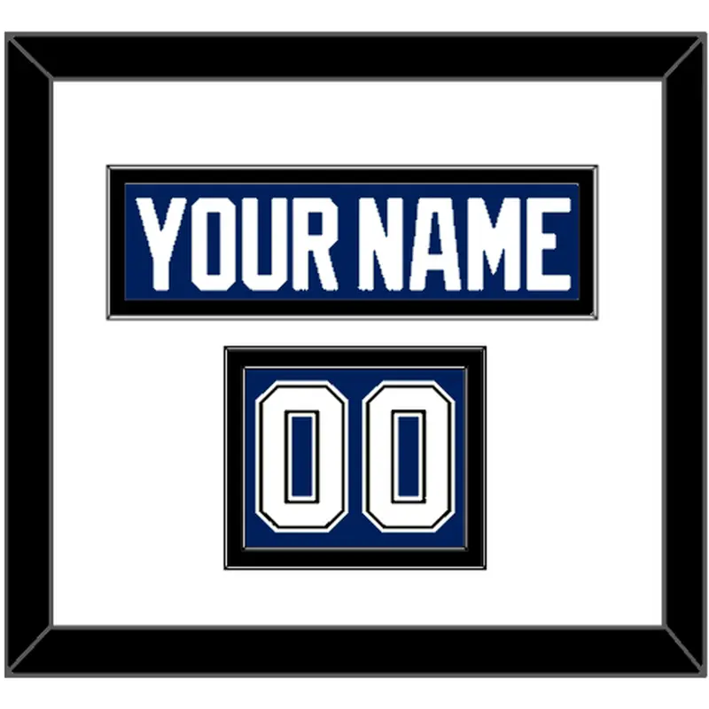 Tampa Bay Nameplate & Number (Shoulder) - Home Blue - Double Mat 1
