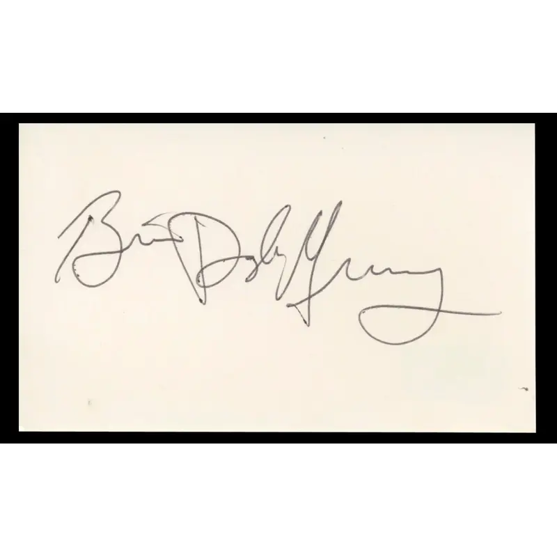 Brian Murray Arsenic And Old Lace Authentic Signed 3x5 Index Card BAS #BT02431