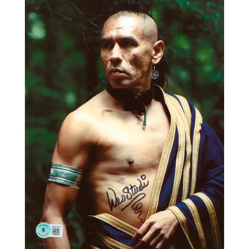 Wes Studi The Last of the Mohicans Authentic Signed 8x10 Photo BAS #BD20775
