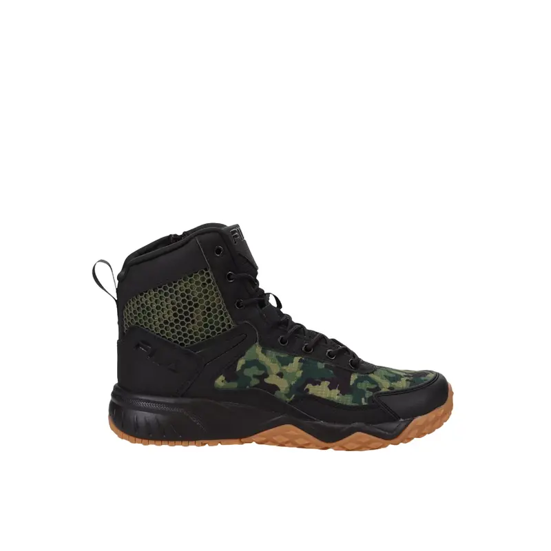 FILA Mens Boots Chastizer Black Camo Leather 1LM00983 104