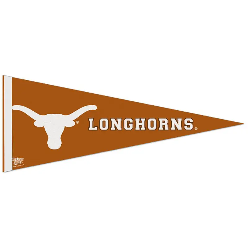 Texas Longhorns NCAA Team Logo Premium Felt Collector's Pennant - Wincraft Inc.