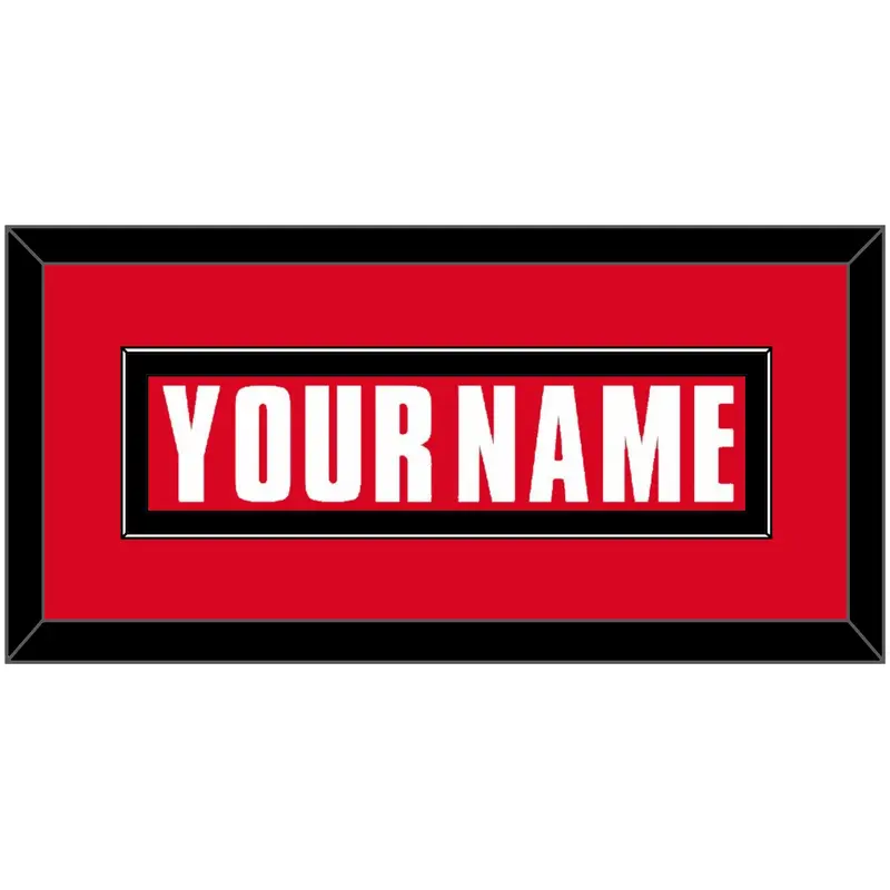 Canada Mens Hockey Nameplate - 2002 Olympics Road Red - Single Mat 2