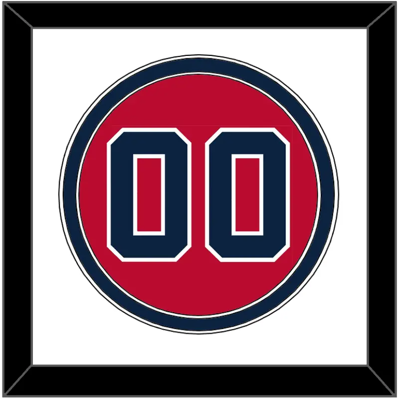 Cleveland Number - Alternate Red (2019-2021) - Double Mat 1