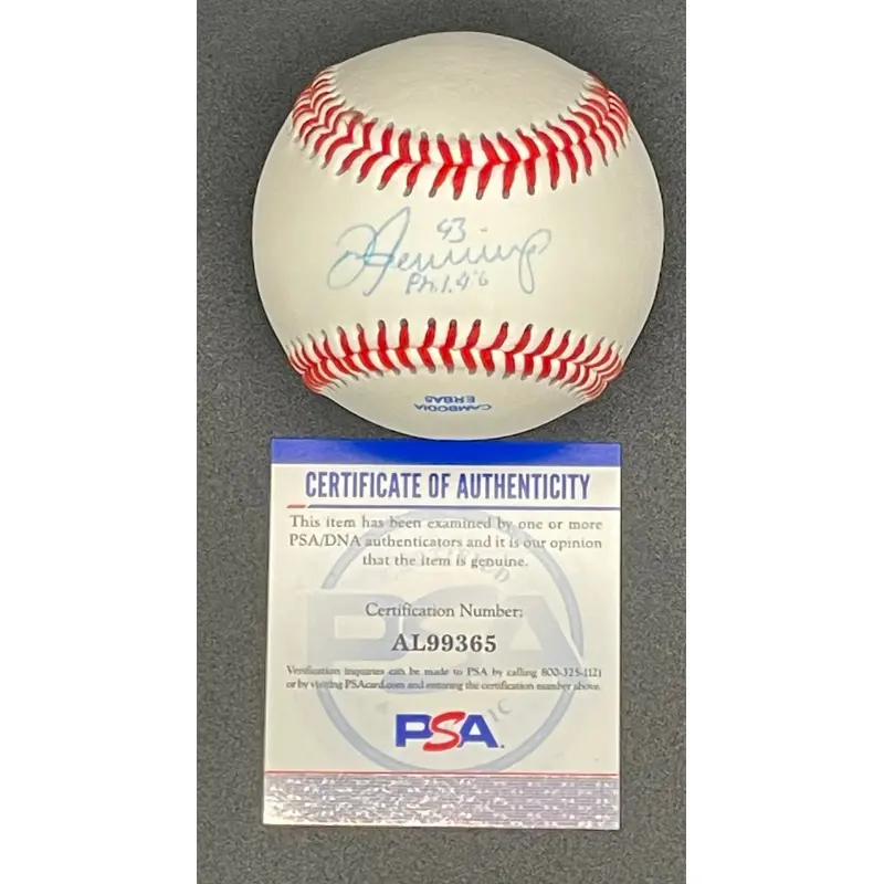 Dan Jennings signed baseball PSA/DNA autographed