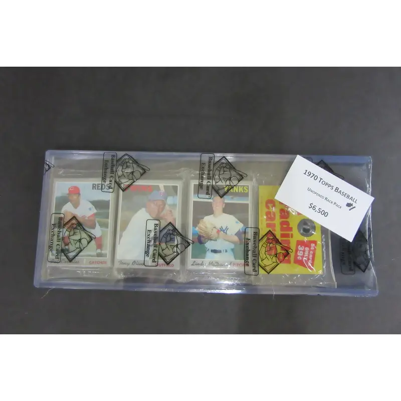 1970 Topps Baseball Unopened Rack Pack (BBCE) #1