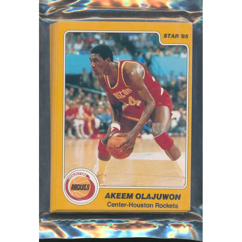 1984/85 Star Basketball Rockets Complete Bagged Set Olajuwon