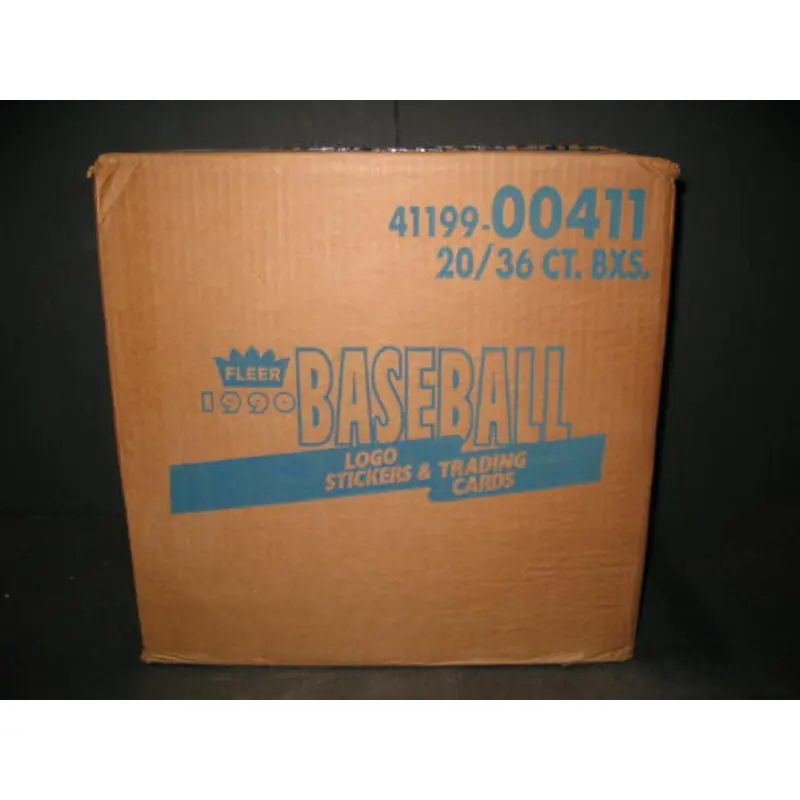1990 Fleer Baseball Unopened Wax Case (20 Box) (Sealed)