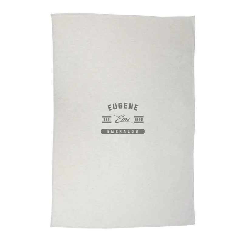 Eugene Emeralds Logo Brands Oatmeal Sweatshirt Blanket
