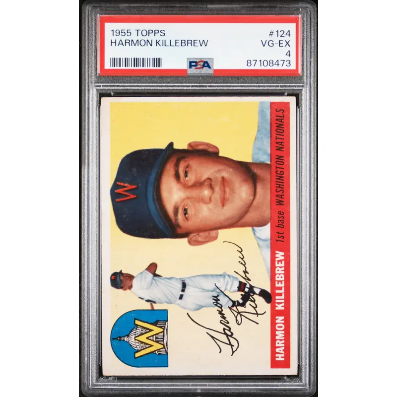 Harmon Killebrew 1955 Topps #124 PSA 4 Vg-Ex