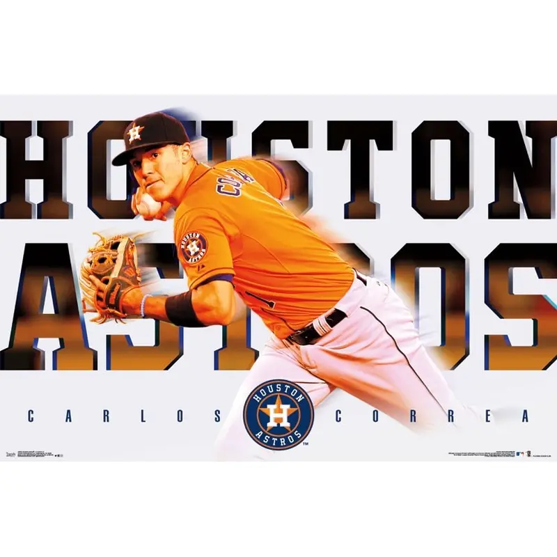 Carlos Correa "Superstar" Houston Astros MLB Baseball Poster - Trends International