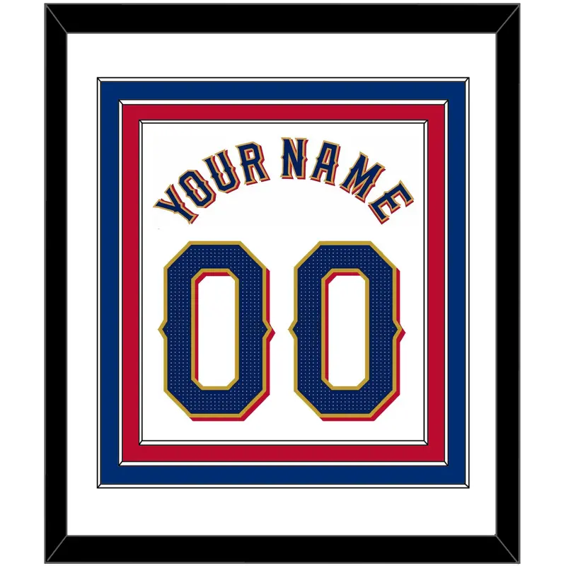 Texas Name & Number - Home White - Triple Mat 1