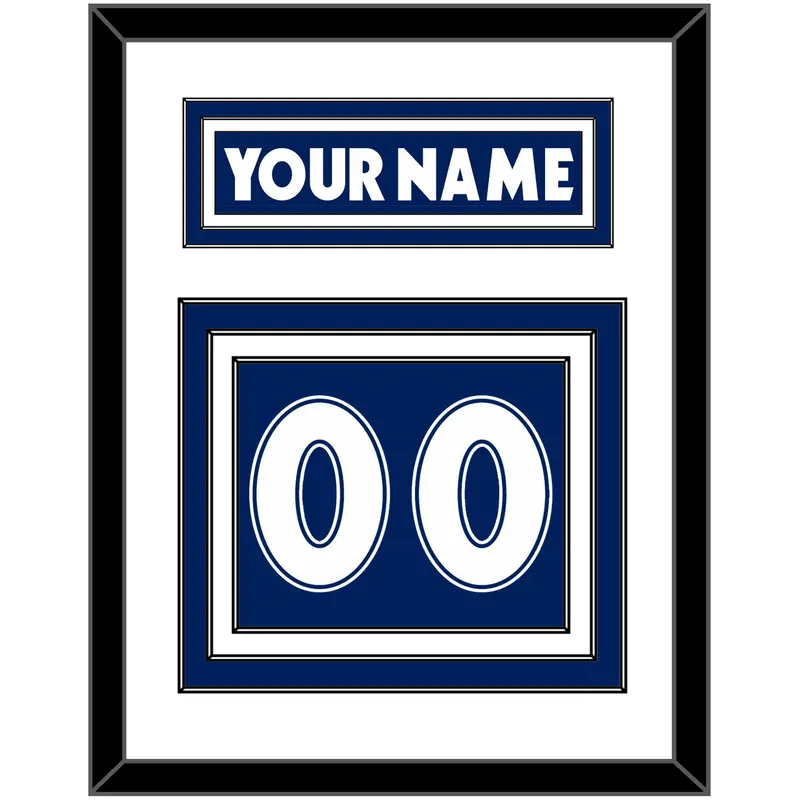 Toronto Nameplate & Number (Back) - Road Blue (1997-2000) - Triple Mat 1