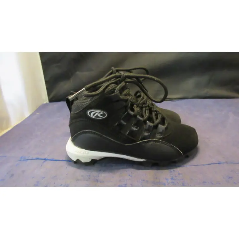 Used Rawlings Full Press Cleats Youth Size 9 - wear