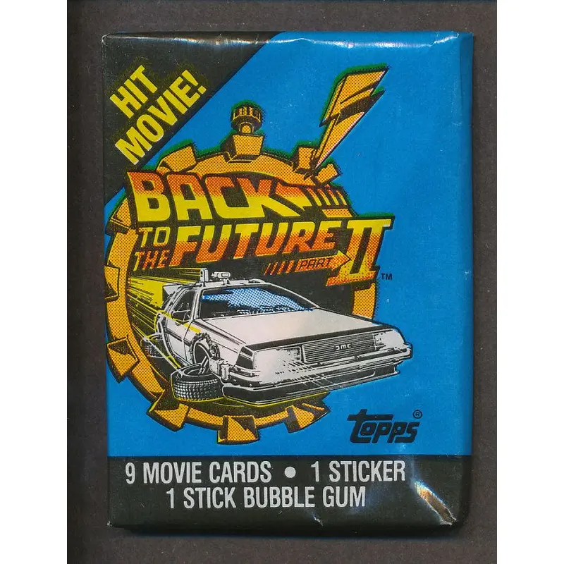 1989 Topps Back to the Future II Unopened Wax Pack