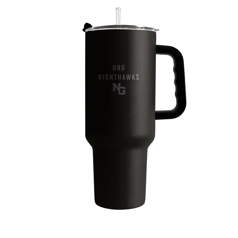 North Georgia 40oz Black Tonal Powder Coat Tumbler